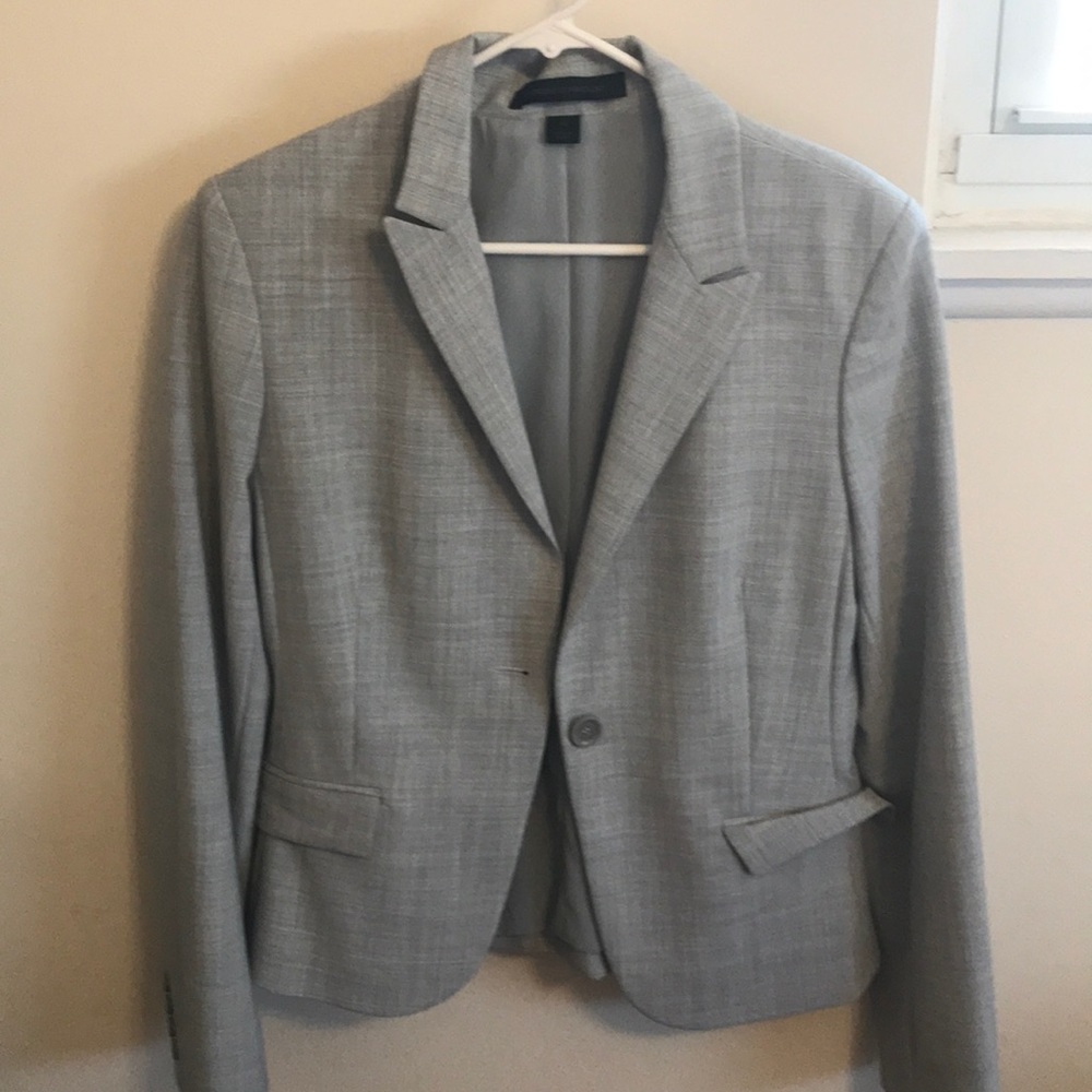 Heathered grey suit jacket